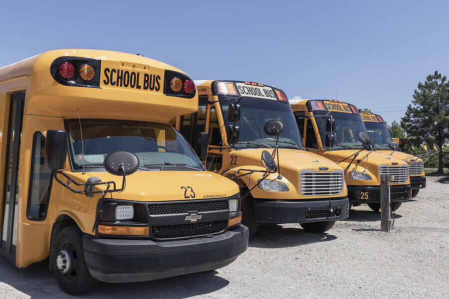 40-45 Passenger School Buses Interior